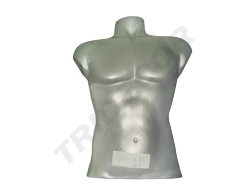 [040108] Busto de homem superior cinza