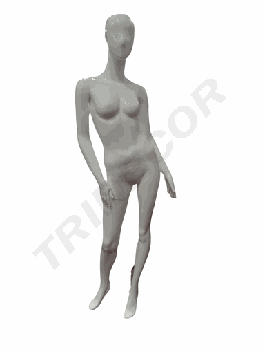 [040596] Glossy White Female Mannequin