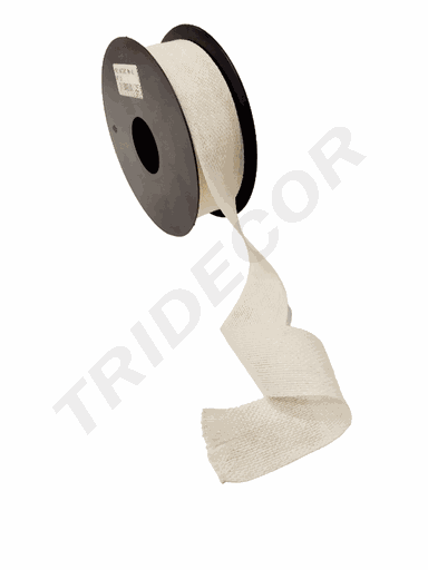 [8031653014108] White Fabric Tape Roll 482 Nature