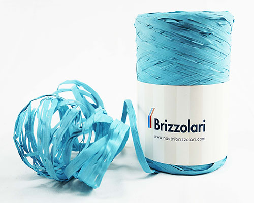 [8031653208224] Rotolo Di Nastro In Rafia Azzurro 6802 Raf Lmm 5