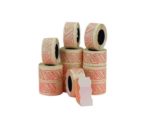 [014162] 8 Rollos De Etiquetas 1 Línea Blancas 26X12 Mm