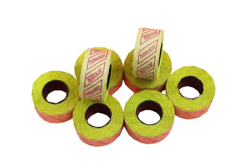 [014115] 单排黄色价格纸Rollo Etiq.26X12mm 1000etiqueta