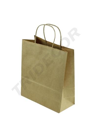 [010601] Sacchetto di carta Kraft marrone 22X10X29CM 25/Pacco 300/Scatola