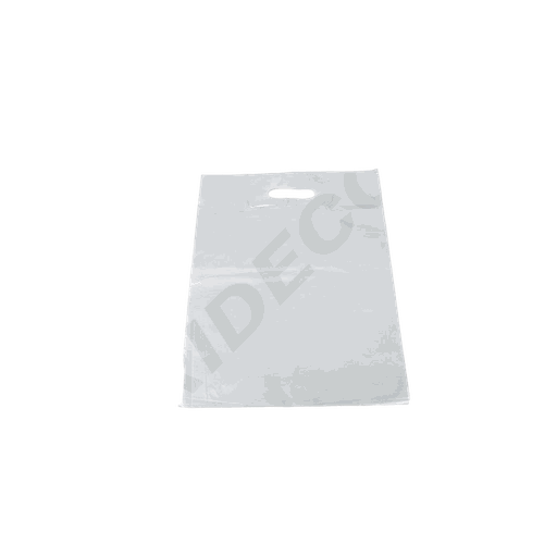 [010275] Bolsas Asa Reforzada 35X45 Cm Color Plata 100 Unidades