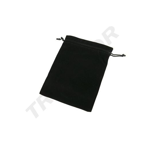 [009426] Bolsa De Terciopelo Negro Con Cordón 19X14Cm 20Pcs/Paquete