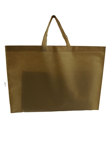 [010058] Sac en tissu couleur camel avec poignée découpée 35x45cm 25 unités