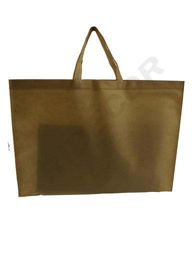 [010058] Sac en tissu couleur camel avec poignée découpée 35x45cm 25 unités