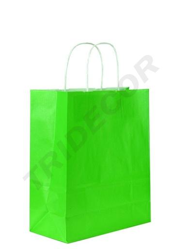 [010015] Bolsas De Papel 27X12X37 Cm Verde Claro 25 Unidades