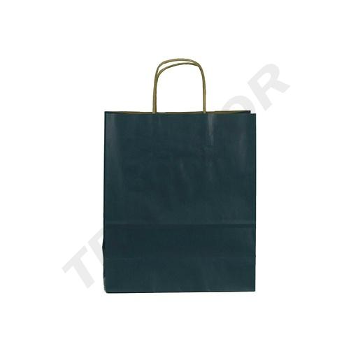 [010044] Borsa di carta Kraft blu scuro con manico arricciato, 45X15X49 cm, 25 pezzi