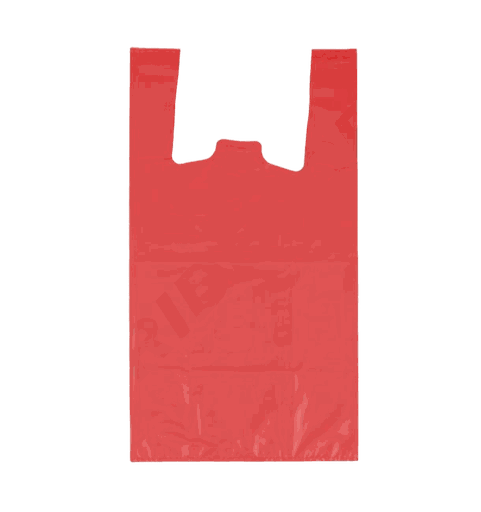 [88010] Bolsas De Plástico Rojas Para Camisetas 42X53 Cm