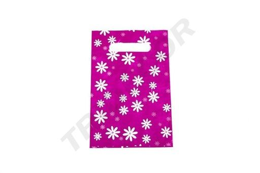 [010085] Sacs en plastique 16x25 cm Marguerites 100 unités