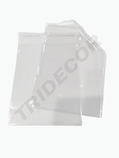 [014805] Enveloppe transparente avec fermeture adhésive Opp, 16X20cm, 100 unités/paquet