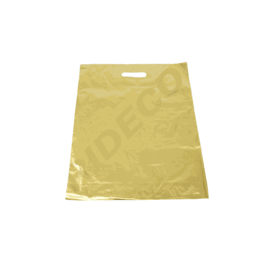 [010292] Bolsas Doradas con Asa Reforzada 40X50 CM 100 Unidades