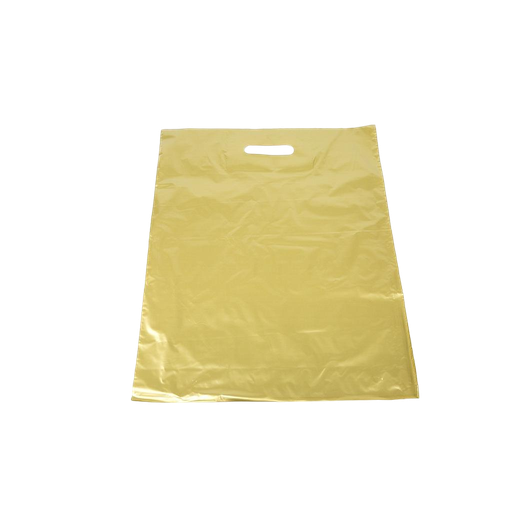 [010292] Tasche mit goldenem Stanzgriff 40X50CM 100 Stück