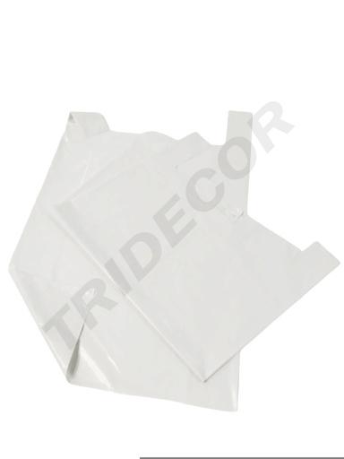 [0101052] Sac en plastique style T-shirt blanc 70% recyclé 60X70 CM