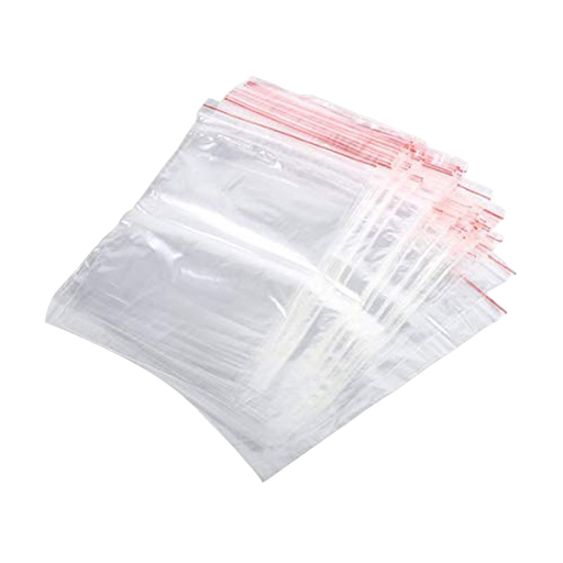 [010906] Transparent plastic bag, zipper closure 11.5x33.5 CM