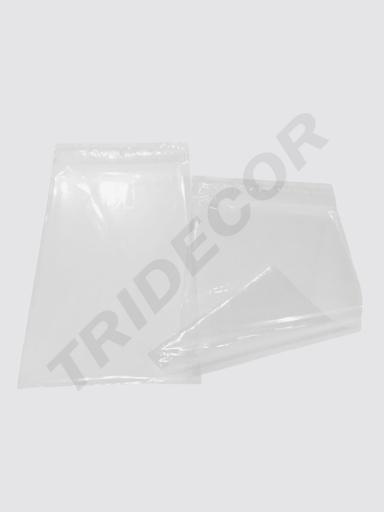 [010632] Transparent plastic bag, zipper closure 25X35 CM