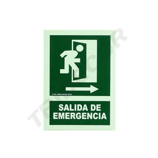 [014191] Señal De Salida De Emergencia 21X30 Cm