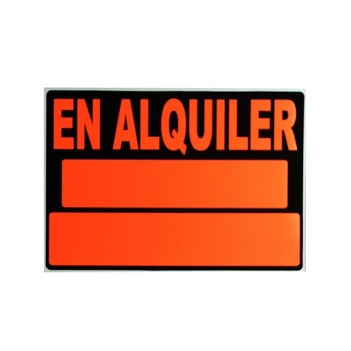 [014343] PLACA PARA ALUGAR 50X35 CM