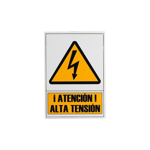 [014189] Señal De Alta Tensión 21X30 Cm