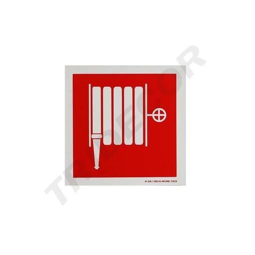 [014633] FIRE HOSE SIGN 21X21 CM