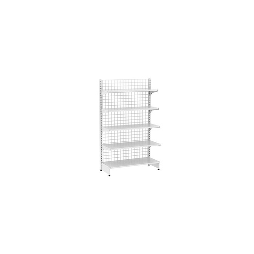 [013.2] Prateleira de Metal Branco 1 Lado 120X2M