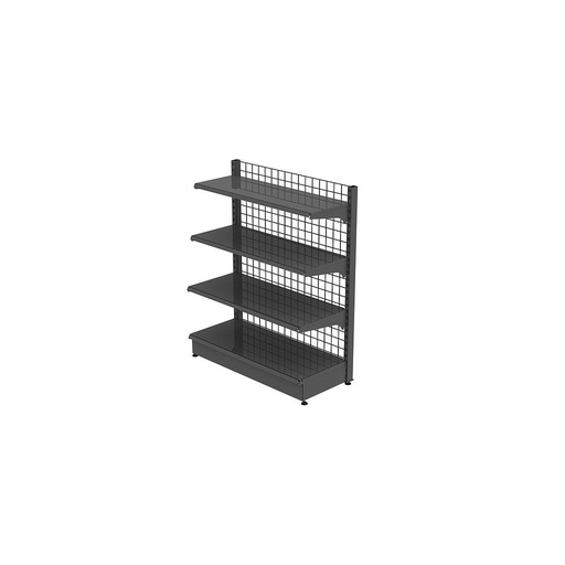 [013Gris.9] Gray Shelving with Mesh 120X150cm