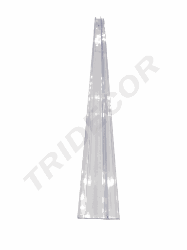 [013189] Porte-prix transparent pour étagère métallique de 90 cm