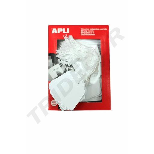 [8410782003922] Etiqueta com Fio Branco 500U/Pcs 22X35mm Ref.390