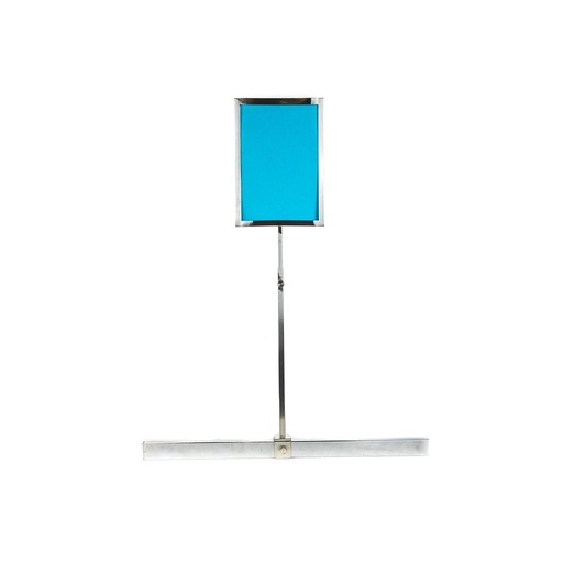 [009843] A5 Chrome Adjustable Poster Holder for Rectangular Tube