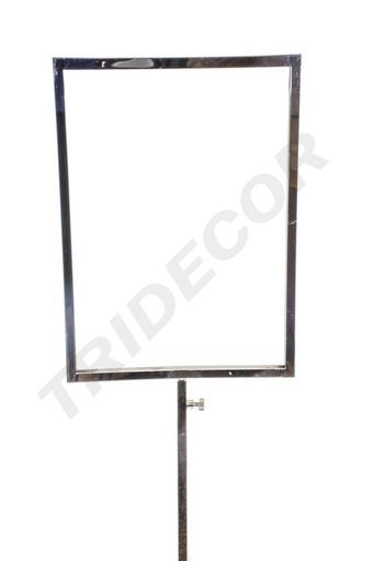 [009780] Soporte ajustable para póster de tubo rectangular A4