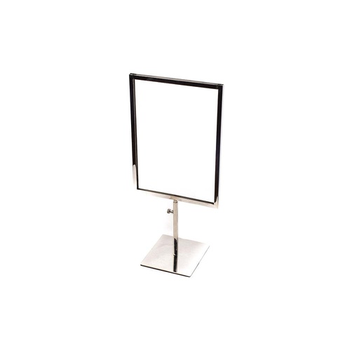 [009847] Chrome Adjustable Poster Holder A4