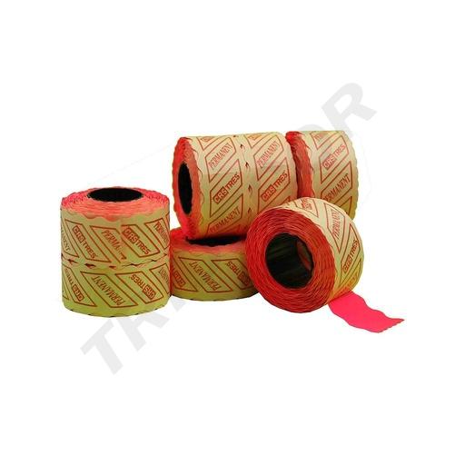 [014665] Etichetta fucsia 26X12mm pacchetto da 8 rotoli