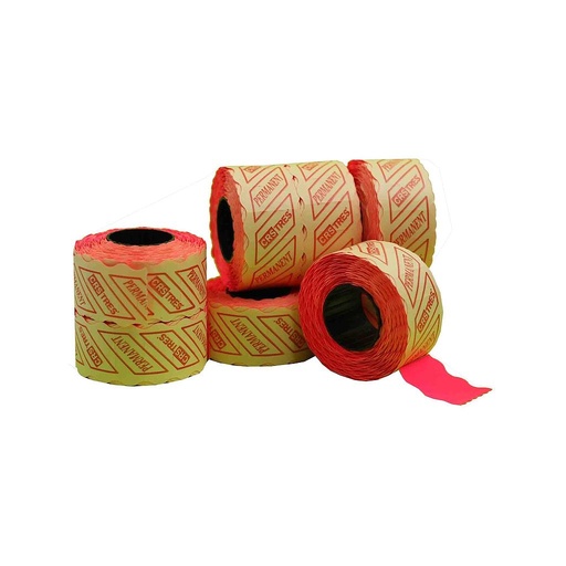 [014665] Fuchsia Label 26X12mm 8 Rolls Pack