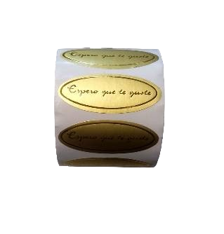 [0141038] Autocollant J'espère que vous l'aimerez 500 unités