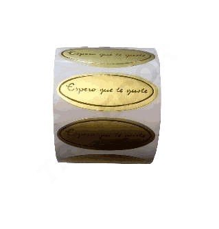 [0141038] Etiquetas Espero Que Te Guste Color Dorado
