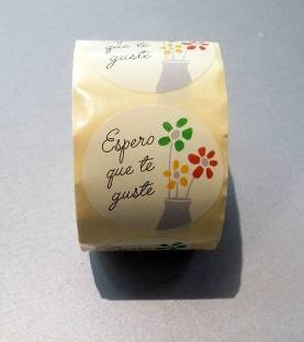 [014427] Pegatinas Espero Que Te Guste Flores
