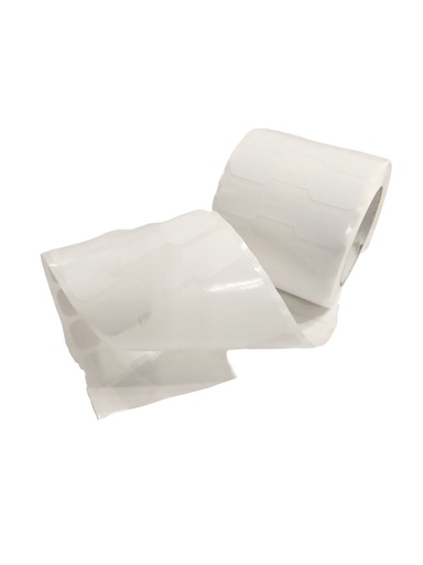 [0141049] Jewelry Box Sticker White 3.8x0.6cm 1000/Roll