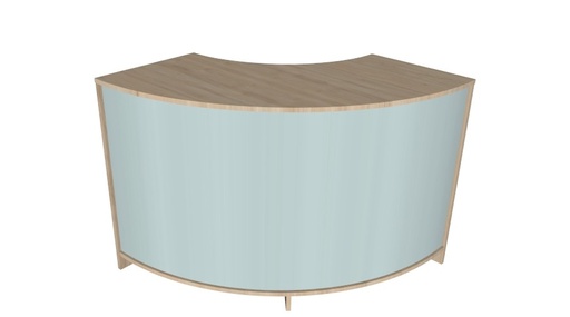 [0275003] Curved display counter 150x50x90 cm various colors