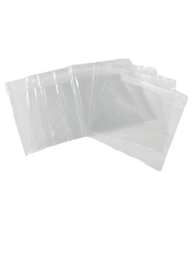 [014812] Plastic bag with adhesive flap 24X23+4 cm