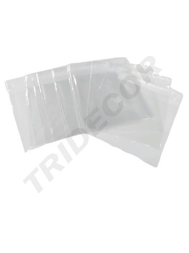 [014812] Plastic bag with adhesive flap 24X23+4 cm