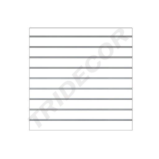 [0045191] Weißes Lamellenpanel 9 Führungen 120X120cm