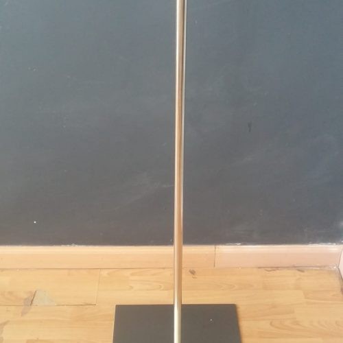 [041246] 方形不锈钢模特底座38*38 BASE DE MANIQUIE , METALICA, CUADRADA Y CROMADO MATE