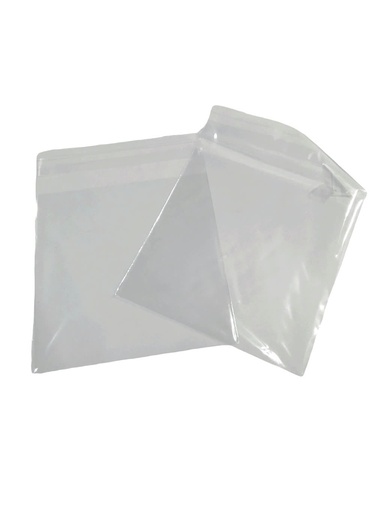 [014807] Plastic bag with adhesive flap 24X26+3 cm