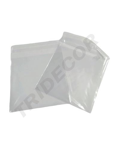 [014807] Pungă de plastic cu clapetă adezivă 24X26+3 cm