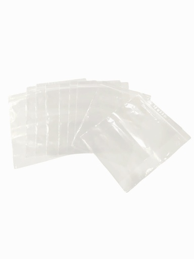 [014806] Plastic bag with adhesive flap 22X28+4 cm