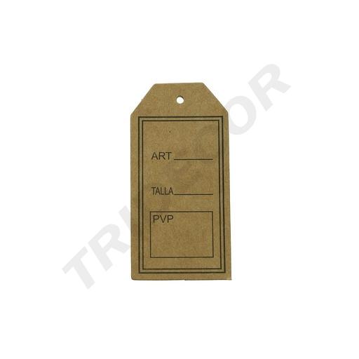 [014855] Étiquette couleur marron 8X4cm 200/paquet taille d'art Pvp