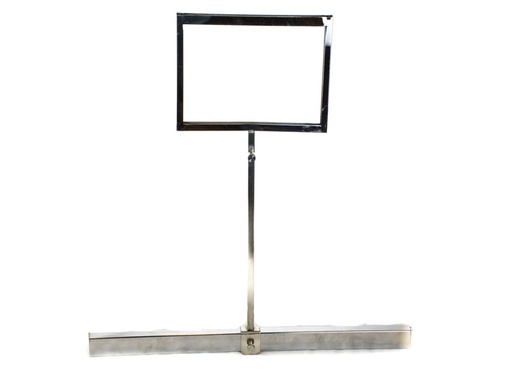 [009840] A5 Chrome Adjustable Poster Holder for Rectangular Tube