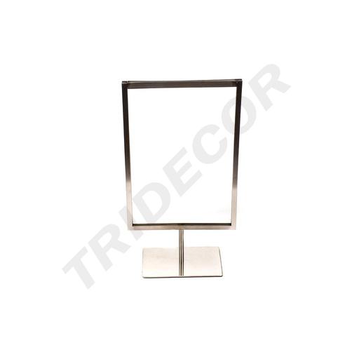 [009373] Matte Steel Poster Holder A4