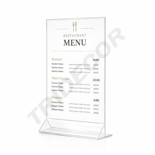 [007132] Suport poster din acril A4 33X21X7cm